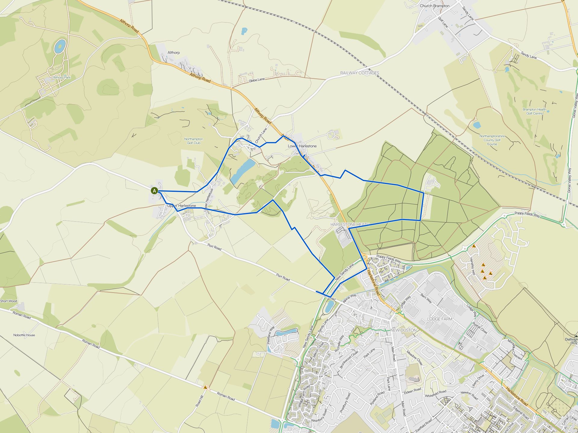 The best walks and hikes around Harlestone | Komoot